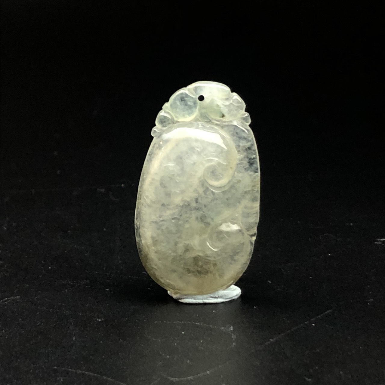 圖示-翡翠玻璃種/如意吊墜(Jadeite Pendant)