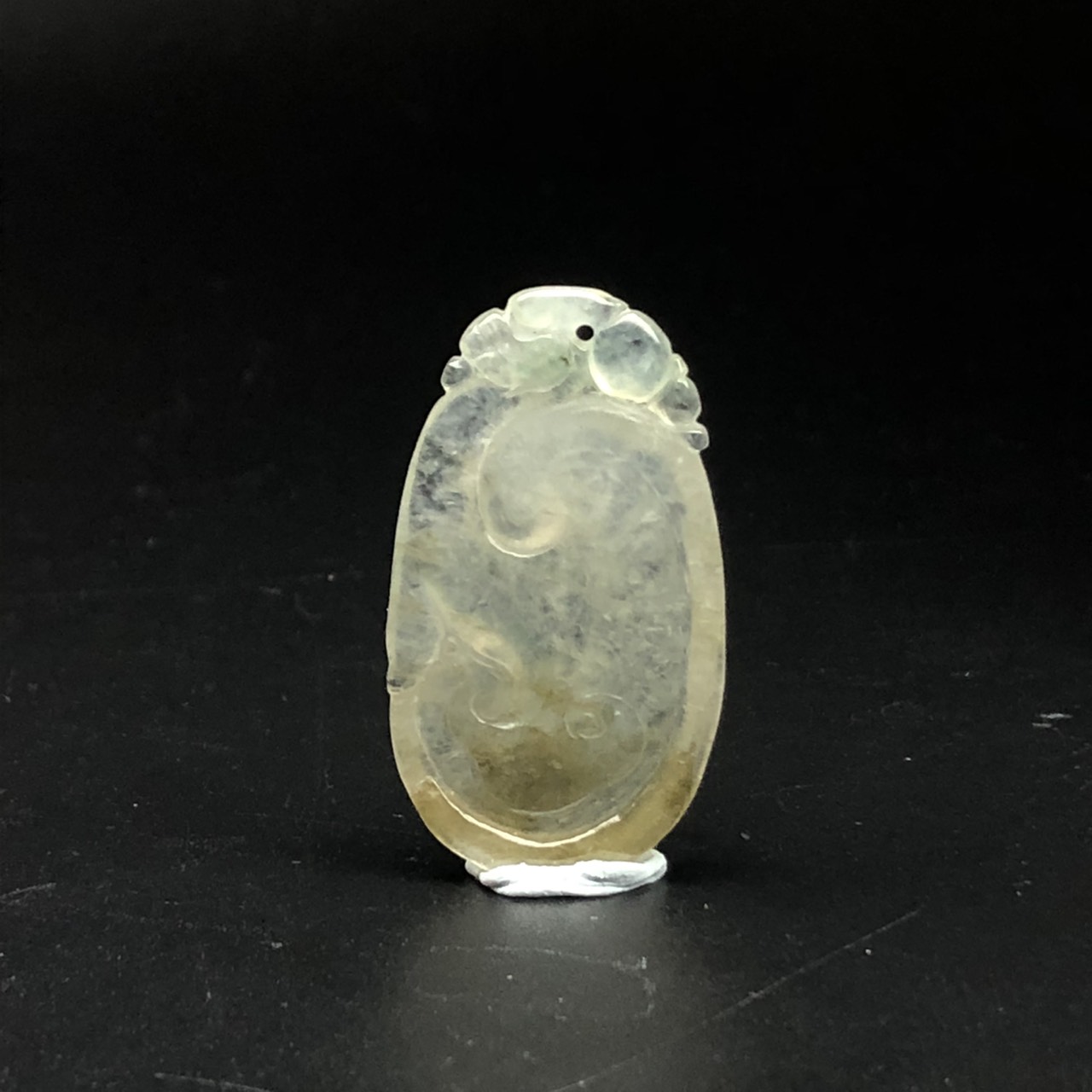 圖示-翡翠玻璃種/如意吊墜(Jadeite Pendant)