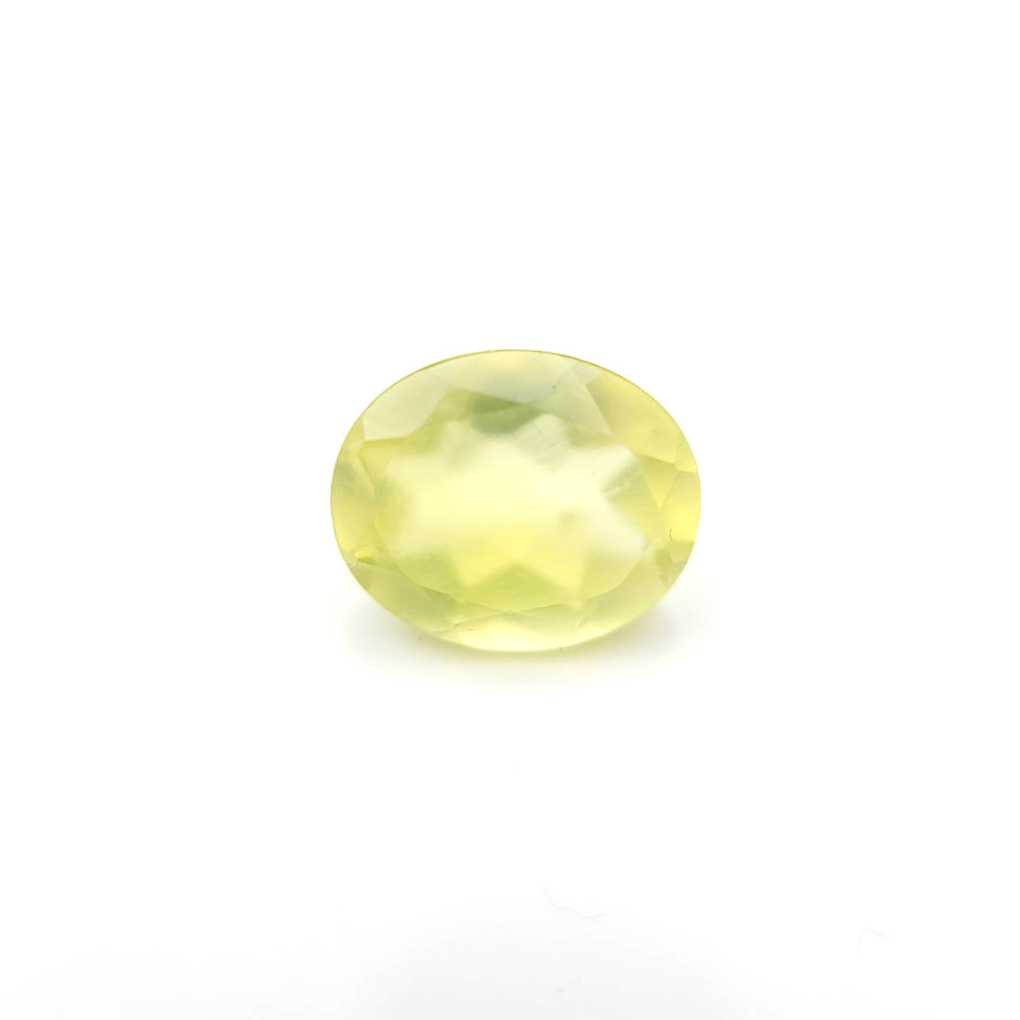 圖示-黃色葡萄石裸石(Prehnite)