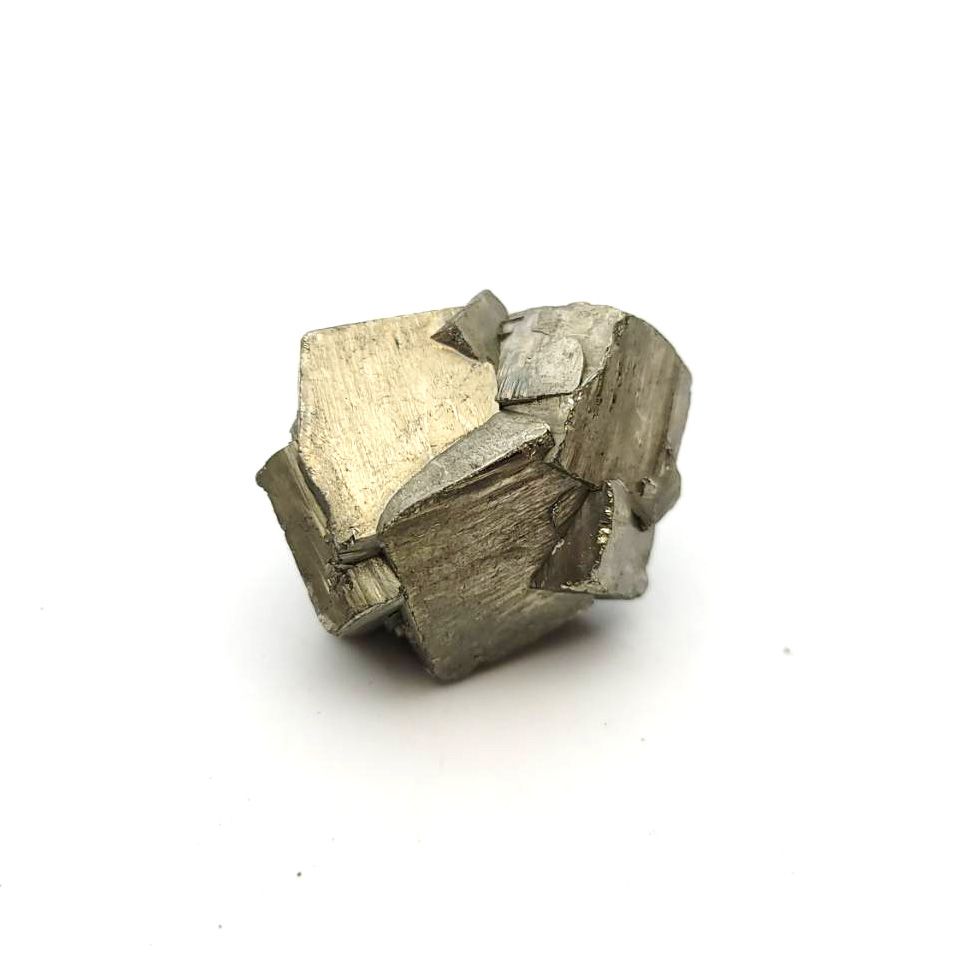 圖示-黃鐵礦(Pyrite)貫入雙晶