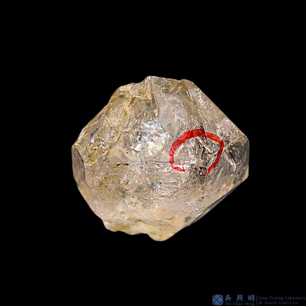 圖示-黃泥水膽骸骨水晶(Skeletal Quartz)
