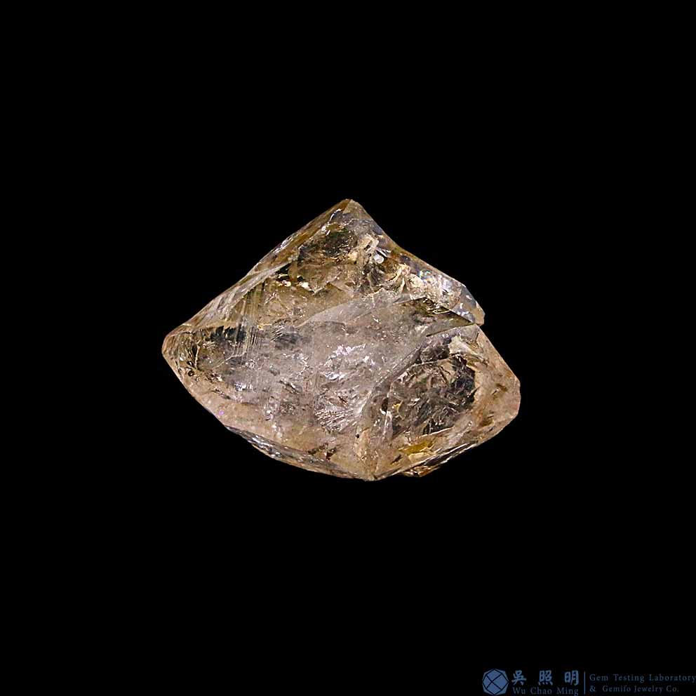 圖示-黃泥水膽骸骨水晶(Skeletal Quartz)