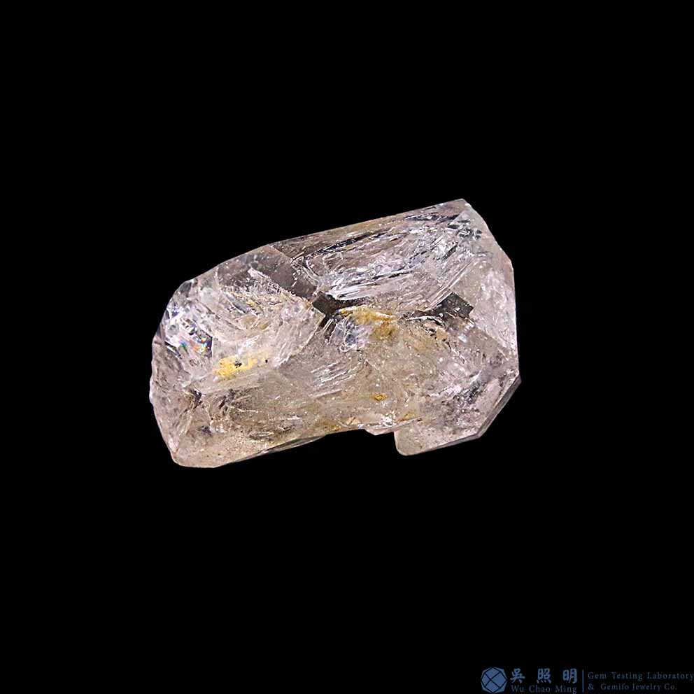 圖示-黃泥水膽骸骨水晶(Skeletal Quartz)