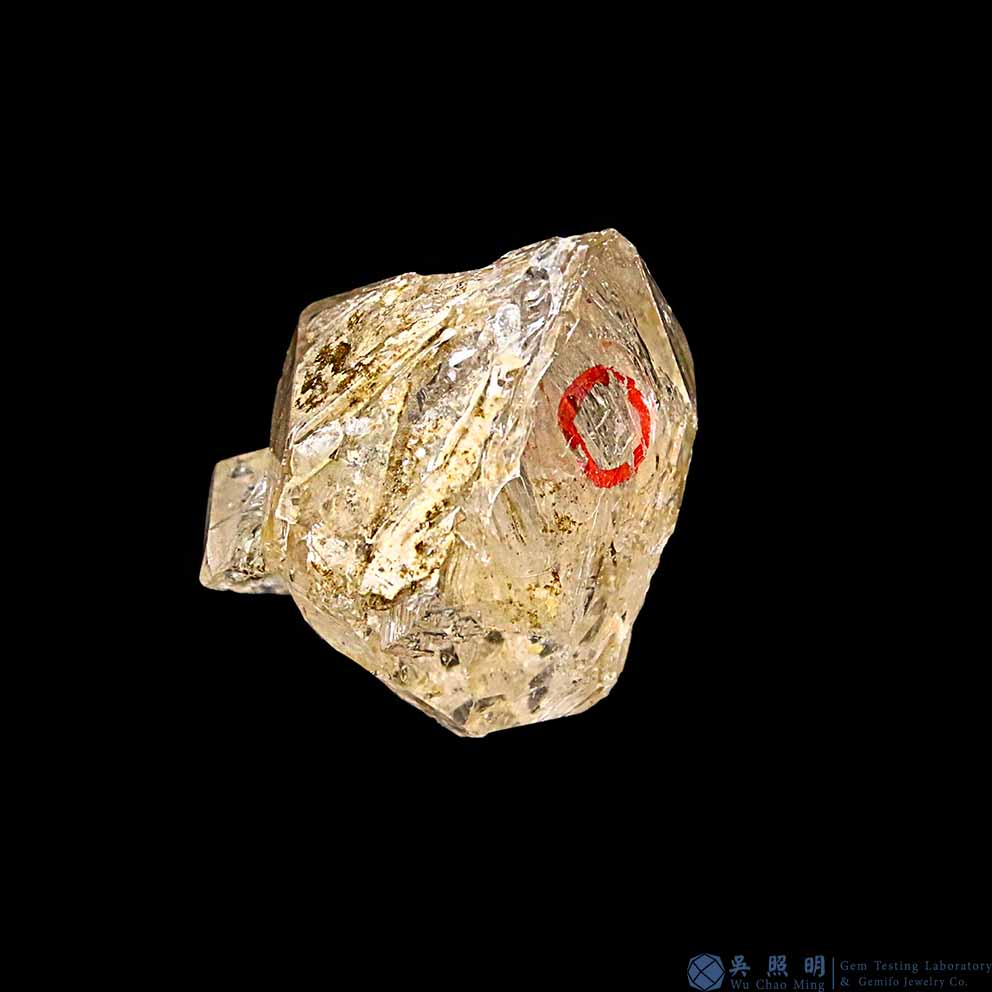 圖示-黃泥水膽骸骨水晶(Skeletal Quartz)