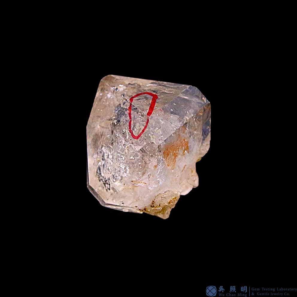 圖示-黃泥水膽骸骨水晶(Skeletal Quartz)