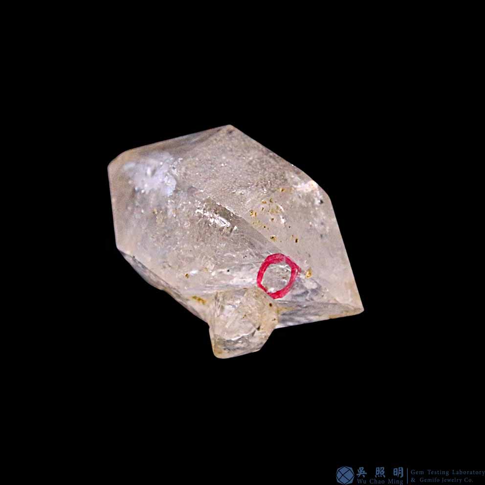 圖示-黃泥水膽骸骨水晶(Skeletal Quartz)